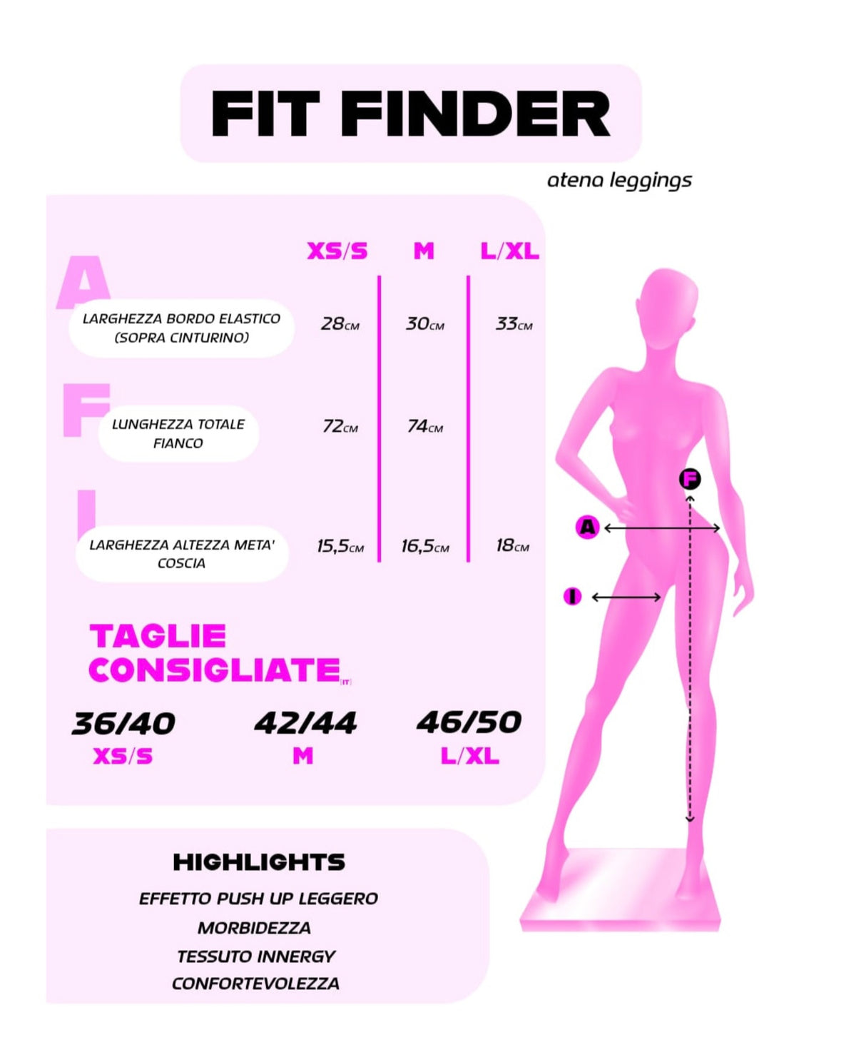 Leggings Atena - Blu Notte