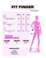 Sweet leggings push up - Blu elettrico